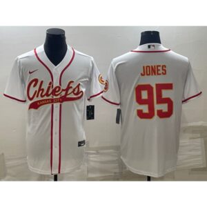 686200ae6c577_1 Men's Kansas City Chiefs #95 Chris Jones White With Patch Cool Base Stitched Baseball Jersey
