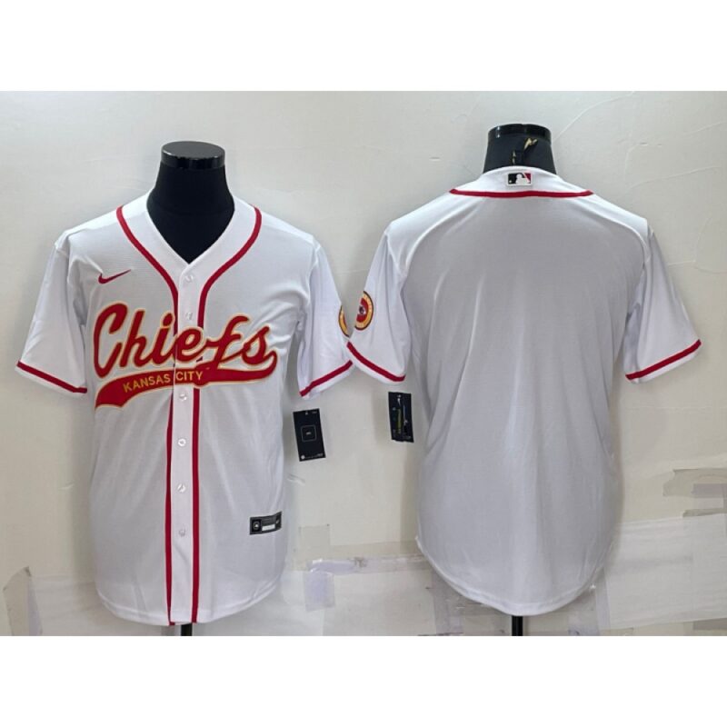 686200b21fa80_1 Men's Kansas City Chiefs Blank White With Patch Cool Base Stitched Baseball Jersey
