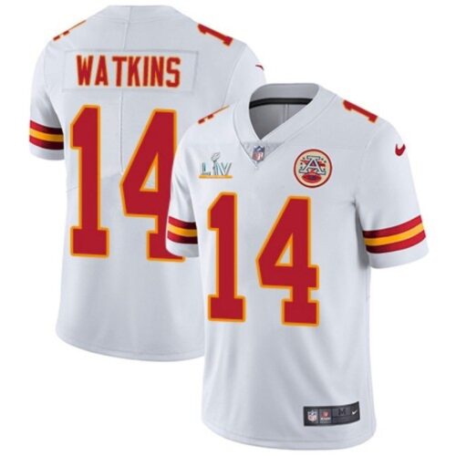 686200c410fe0_1 Men's Kansas City Chiefs #14 Sammy Watkins White 2021 Super Bowl LV Stitched NFL Jersey