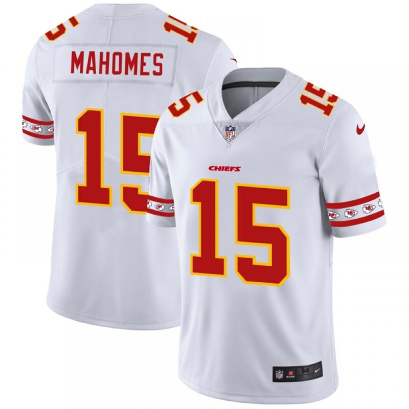 686200c7dc37c_1 Men's Kansas City Chiefs #15 Patrick Mahomes White 2019 Team Logo Cool Edition Stitched NFL Jersey