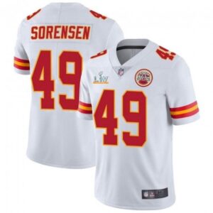 686200ecb6289_1 Men's Kansas City Chiefs #49 Daniel Sorensen White 2021 Super Bowl LV Stitched NFL Jersey