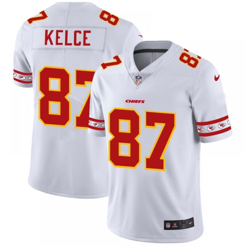 686200fda0876_1 Men's Kansas City Chiefs #87 Travis Kelce White 2019 Team Logo Cool Edition Stitched NFL Jersey