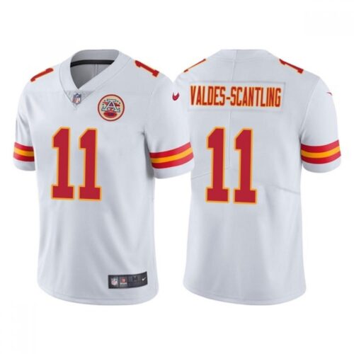 6862014d641c1_1 Men's Kansas City Chiefs #11 Marquez Valdes-Scantling White Vapor Untouchable Limited Stitched Football Jersey