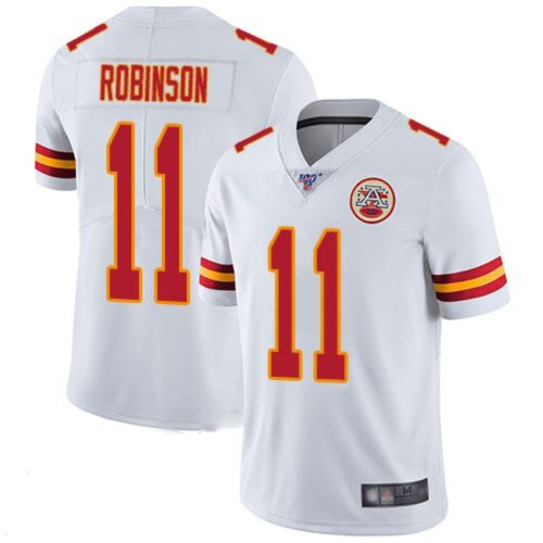 68620154f254b_1 Men's Kansas City Chiefs #11 Demarcus Robinson White 100th Season Vapor Untouchable Limited Stitched Jersey