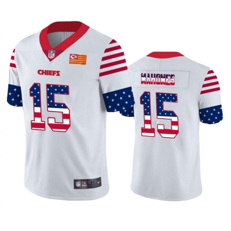 6862016b27079_1 Men's Kansas City Chiefs #15 Patrick Mahomes White 2019 USA Flag Fashion Limited Stitched NFL Jersey