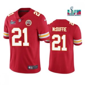 686201d8eb8e4_1 Men's Kansas City Chiefs #21 Trent McDuffie Red Super Bowl LVII Patch Vapor Untouchable Limited Stitched Jersey