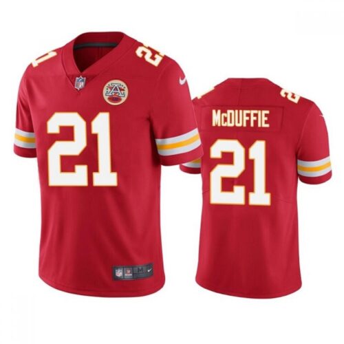 686201dd5ca85_1 Men's Kansas City Chiefs #21 Trent McDuffie Red Vapor Untouchable Limited Stitched Football Jersey
