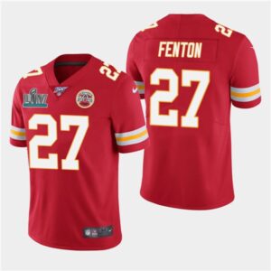 6862022226e1e_1 Men's Kansas City Chiefs #27 Rashad Fenton Red Super Bowl LIV With 100th Season Patch Vapor Untouchable Limited Stitched NFL Jersey