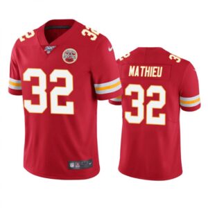 68620238a10c5_1 Men's Kansas City Chiefs #32 Tyrann Mathieu Red 2019 100th Season Vapor Untouchable Limited Stitched NFL Jersey