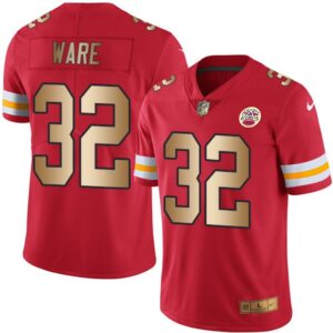 6862023c68ce5_1 Chiefs #32 Spencer Ware Red Men's Stitched NFL Limited Gold Rush Jersey