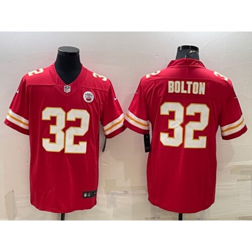 6862024766549_1 Men's Kansas City Chiefs #32 Nick Bolton Red Vapor Untouchable Limited Stitched Football Jersey