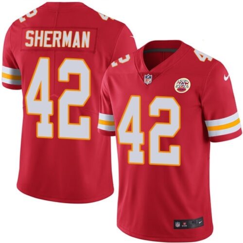 6862026caa002_1 Men's Kansas City Chiefs #42 Anthony Sherman Red Vapor Untouchable Limited Stitched NFL Jersey