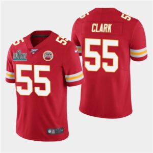 686202a0b6a04_1 Men's Kansas City Chiefs #55 Frank Clark Red Super Bowl LIV With 100th Season Patch Vapor Untouchable Limited Stitched NFL Jersey