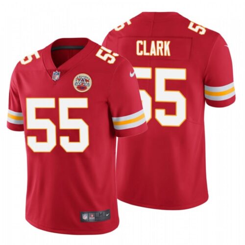 686202a7e76ce_1 Men's Kansas City Chiefs #55 Frank Clark Red Vapor Untouchable Limited Stitched NFL Jersey