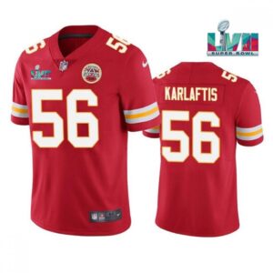 686202bacd89c_1 Men's Kansas City Chiefs #56 George Karlaftis Red Super Bowl LVII Patch Vapor Untouchable Limited Stitched Jersey