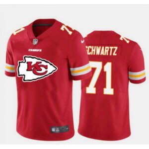686202ef48fbc_1 Men's Kansas City Chiefs #71 Mitchell Schwartz Red 2020 Red Team Big Logo Limited Stitched Jersey
