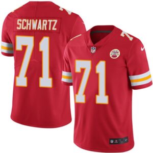 686202f7131ea_1 Men's Kansas City Chiefs #71 Mitchell Schwartz Red Vapor Untouchable Limited Stitched NFL Jersey