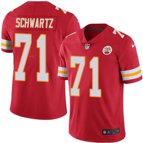 686202f7131ea_1 Men's Kansas City Chiefs #71 Mitchell Schwartz Red Vapor Untouchable Limited Stitched NFL Jersey