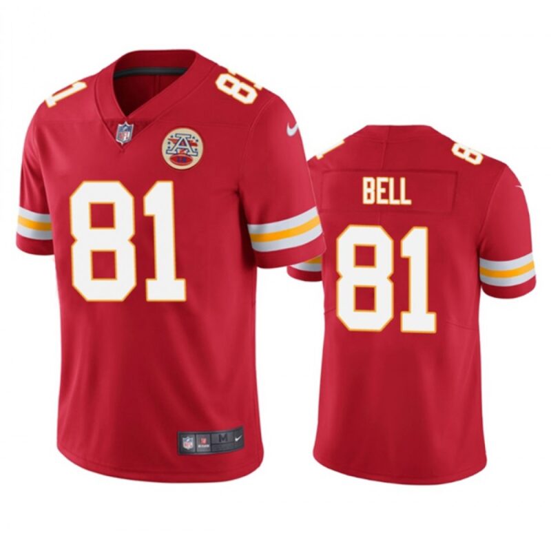 68620311483ac_1 Men's Kansas City Chiefs #81 Blake Bell Red Vapor Untouchable Limited Stitched Jersey