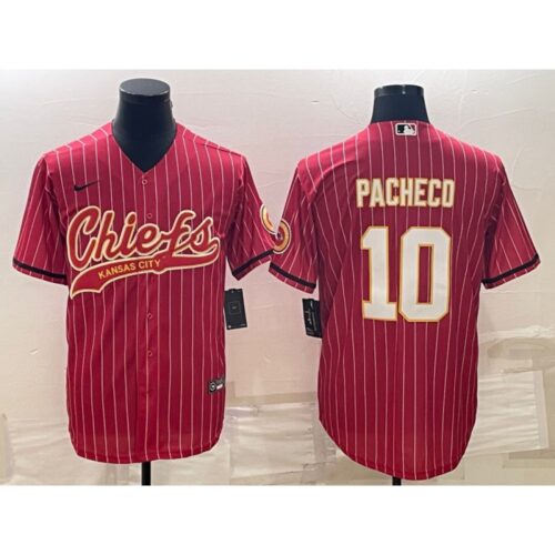 68620327eb00a_1 Men's Kansas City Chiefs #10 Isiah Pacheco Red With Patch Cool Base Stitched Baseball Jersey