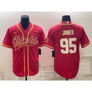 6862036fb9b23_1 Men's Kansas City Chiefs #95 Chris Jones Red With Patch Cool Base Stitched Baseball Jersey