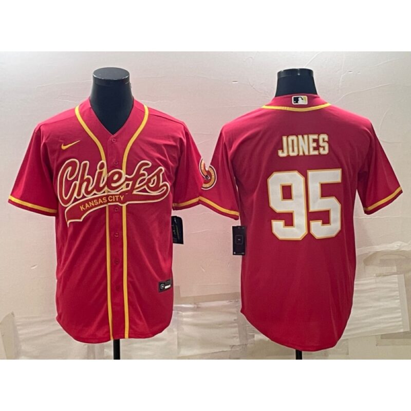 6862036fb9b23_1 Men's Kansas City Chiefs #95 Chris Jones Red With Patch Cool Base Stitched Baseball Jersey