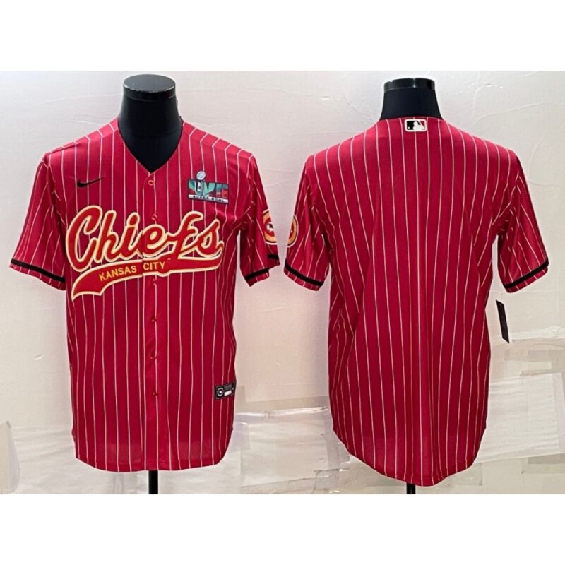 6862038ae39b7_1 Men's Kansas City Chiefs Blank Red With Super Bowl LVII Patch Cool Base Stitched Baseball Jersey