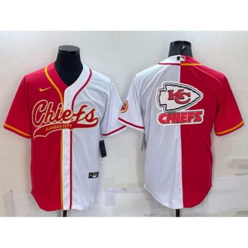 68620395de582_1 Men's Kansas City Chiefs Red/White Team Big Logo With Patch Cool Base Stitched Baseball Jersey