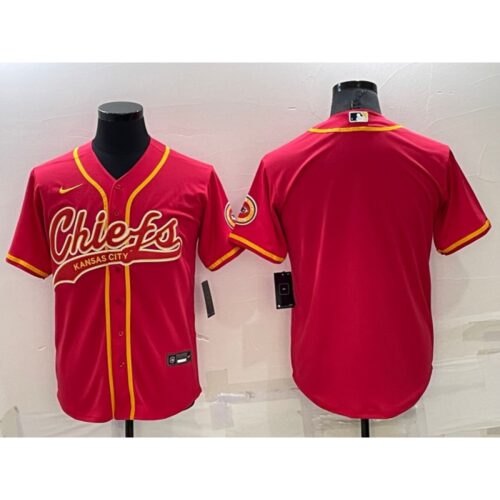 6862039cebc5c_1 Men's Kansas City Chiefs Blank Red Cool Base Stitched Baseball Jersey