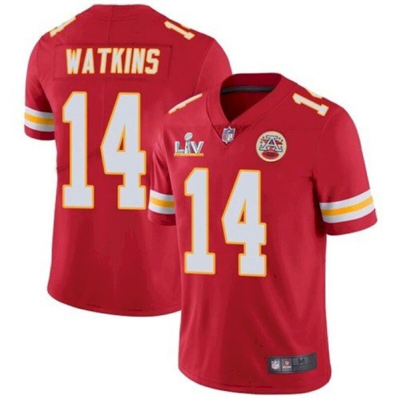 686203af85e1c_1 Men's Kansas City Chiefs #14 Sammy Watkins Red 2021 Super Bowl LV Stitched NFL Jersey