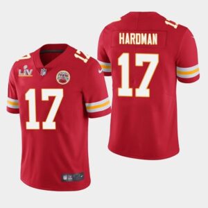 686203b7761d3_1 Men's Kansas City Chiefs #17 Mecole Hardman Red 2021 Super Bowl LV Stitched NFL Jersey
