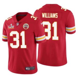 686203ce1c443_1 Men's Kansas City Chiefs #31 Darrel Williams Red 2021 Super Bowl LV Stitched NFL Jersey