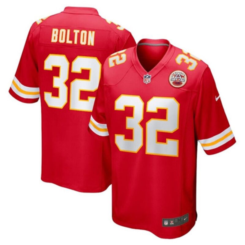 686203d21e30c_1 Men's Kansas City Chiefs #32 Nick Bolton Red Stitched Football Jersey