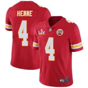 686203d9dc416_1 Men's Kansas City Chiefs #4 Chad Henne Red 2021 Super Bowl LV Stitched NFL Jersey