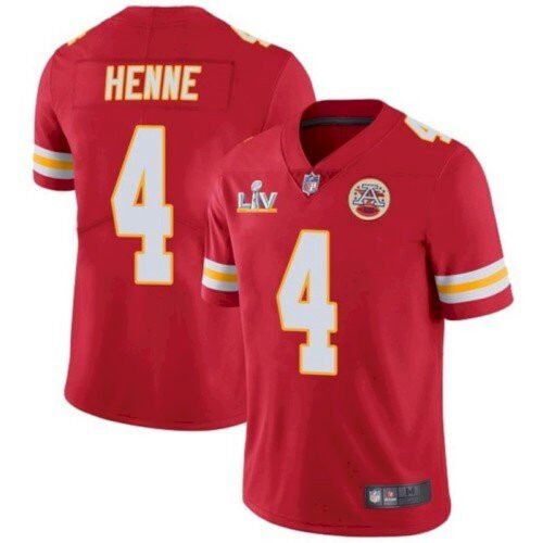 686203d9dc416_1 Men's Kansas City Chiefs #4 Chad Henne Red 2021 Super Bowl LV Stitched NFL Jersey