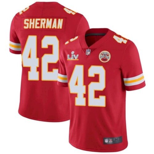 686203de14f90_1 Men's Kansas City Chiefs #42 Anthony Sherman Red 2021 Super Bowl LV Stitched NFL Jersey