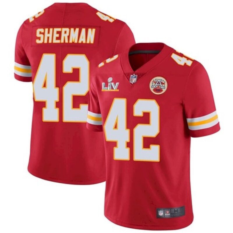 686203de14f90_1 Men's Kansas City Chiefs #42 Anthony Sherman Red 2021 Super Bowl LV Stitched NFL Jersey