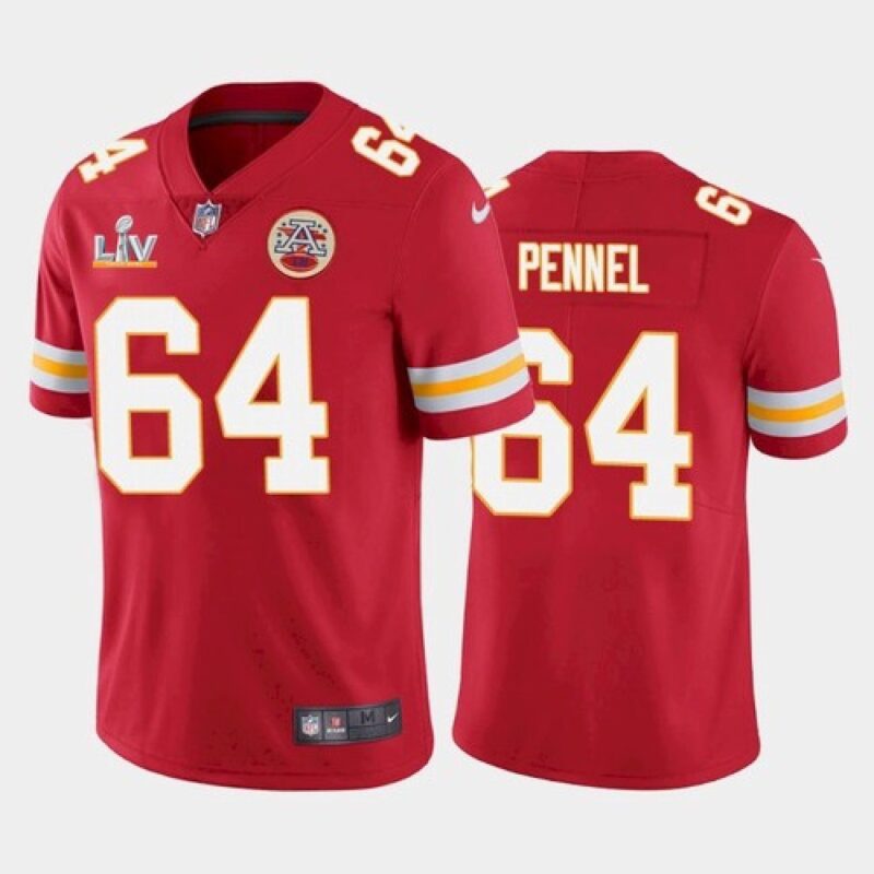 686203f5cc5e2_1 Men's Kansas City Chiefs #64 Mike Pennel Red 2021 Super Bowl LV Stitched NFL Jersey