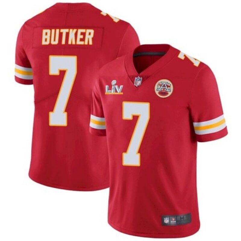 686203f9a46ec_1 Men's Kansas City Chiefs #7 Harrison Butker Red 2021 Super Bowl LV Stitched NFL Jersey