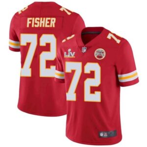 686203fd5d6fb_1 Men's Kansas City Chiefs #72 Eric Fisher Red 2021 Super Bowl LV Stitched NFL Jersey