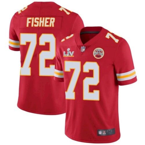 686203fd5d6fb_1 Men's Kansas City Chiefs #72 Eric Fisher Red 2021 Super Bowl LV Stitched NFL Jersey