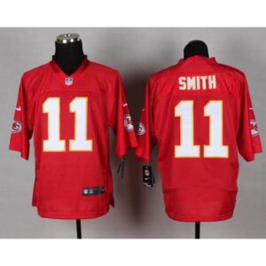 6862041051a42_1 Chiefs #11 Alex Smith Red Men's Stitched NFL Elite QB Practice Jersey