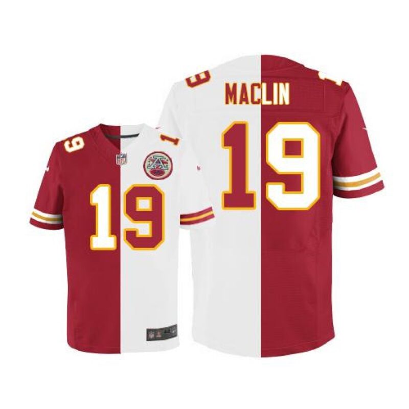 6862041baedf0_1 Chiefs #19 Jeremy Maclin Red/White Men's Stitched NFL Elite Split Jersey