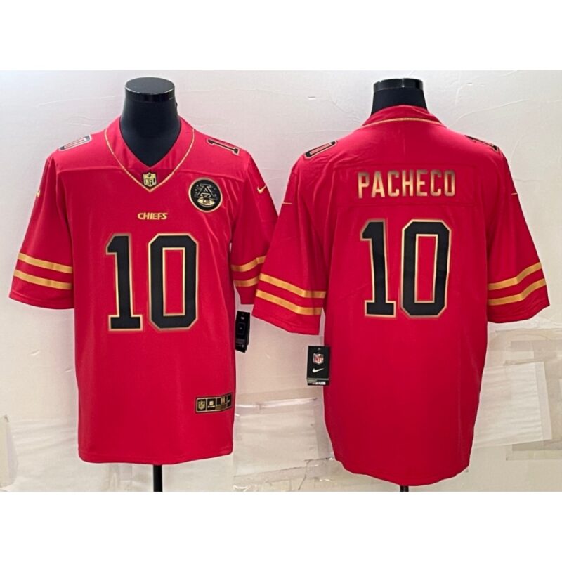 6862046600f7d_1 Men's Kansas City Chiefs #10 Isiah Pacheco Red Gold Vapor Untouchable Limited Stitched Jersey