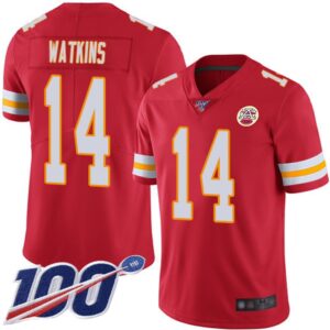 686204a7c5f53_1 Men's Kansas City Chiefs #14 Sammy Watkins Red 2019 100th Season Vapor Untouchable Limited Stitched NFL Jersey