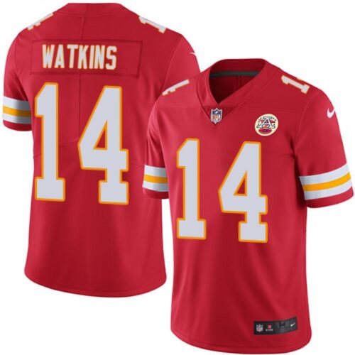 686204ab7ee50_1 Men's Kansas City Chiefs #14 Sammy Watkins Red Vapor Untouchable Limited Stitched NFL Jersey