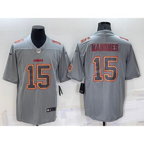686205252c17b_1 Men's Kansas City Chiefs #15 Patrick Mahomes Grey With Patch Atmosphere Fashion Stitched Jersey