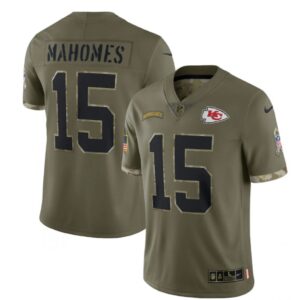6862053f91b63_1 Men's Kansas City Chiefs #15 Patrick Mahomes Olive 2022 Salute To Service Limited Stitched Jersey