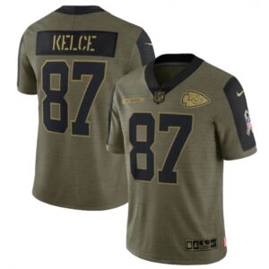 6862056fdbe3e_1 Men's Kansas City Chiefs #87 Travis Kelce 2021 Olive Salute To Service Limited Stitched Jersey