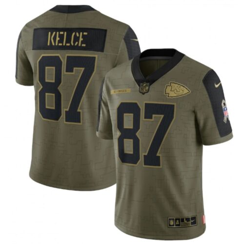 6862056fdbe3e_1 Men's Kansas City Chiefs #87 Travis Kelce 2021 Olive Salute To Service Limited Stitched Jersey